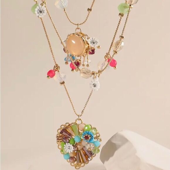 🩵 Betsey Johnson stunning 3 piece necklace set. Earrings, bracelet & necklace🩵 - Picture 5 of 8